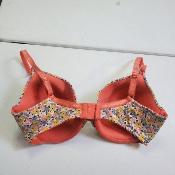Victoria's Secret Lined Perfect Coverage Bra Underwire Floral 36D - Picture 2 of 12